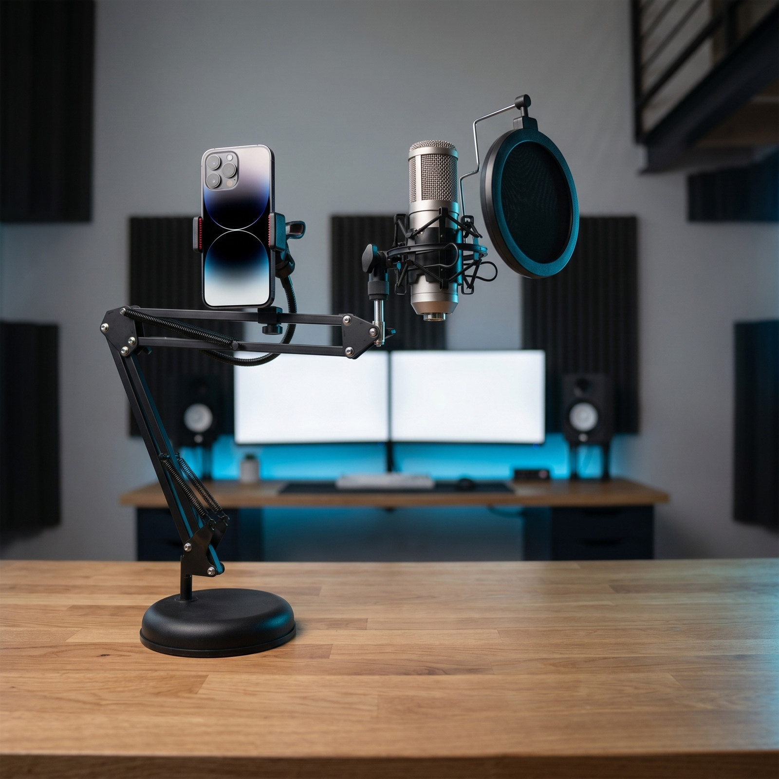 Microphone Boom Arm Desk - Профессиональная регулируемая настольная стойка для микрофона