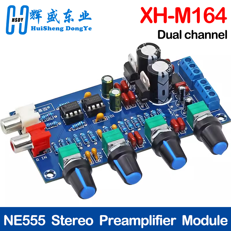 Mic Preamp 1073 Clone - XH-M164 NE5532 Стерео предусилитель Тональная плата