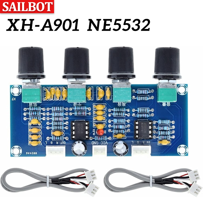 Mic Preamp 1073 Clone - XH-A901 NE5532 тональная плата, предусилитель, предусилитель