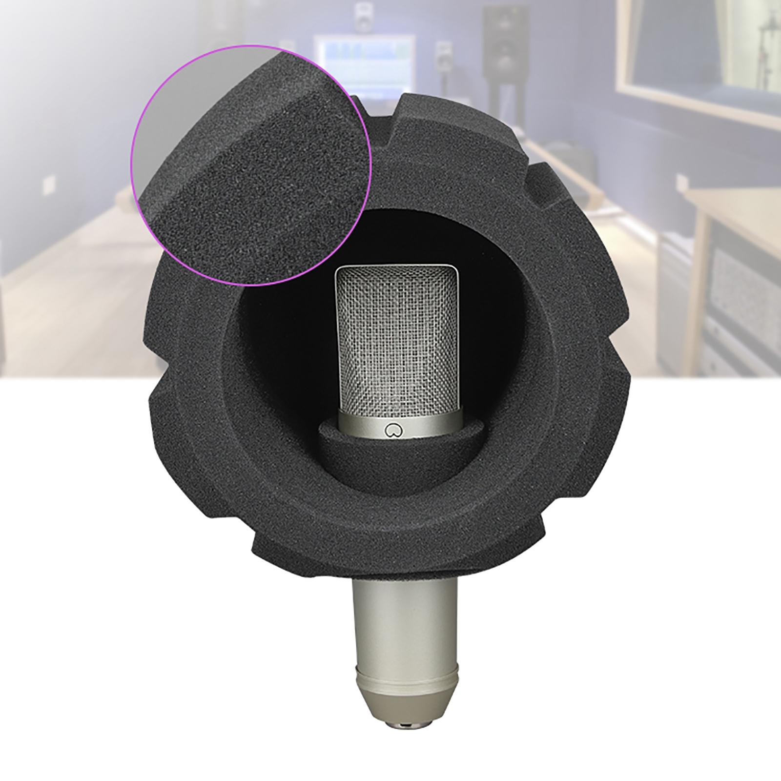 Vocal Booth Isolation Shield - Поролоновая накладка для микрофона, звукопоглощающий фильтр,