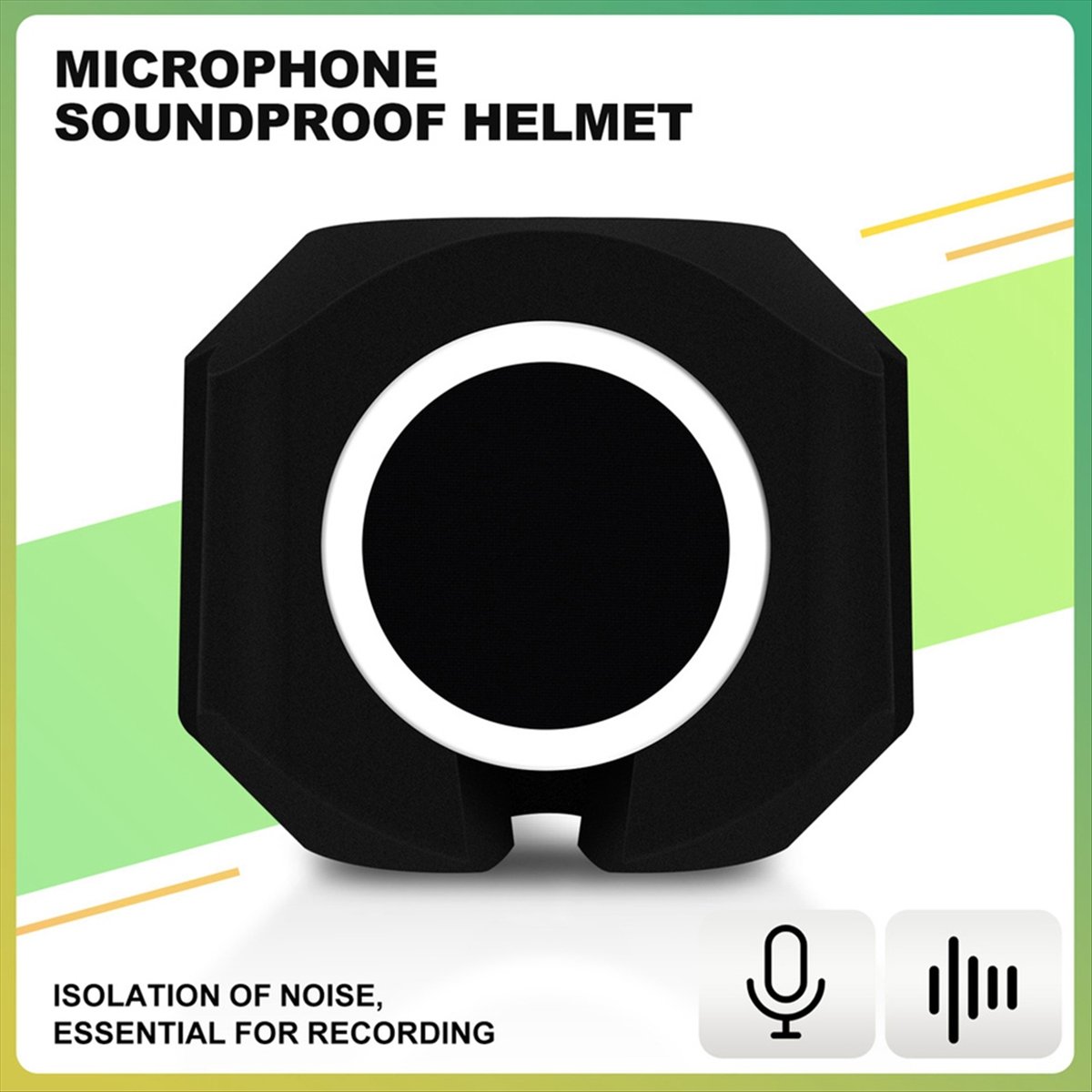 Vocal Booth Isolation Shield - Портативный микрофонный поп-фильтр A85P для вокала,