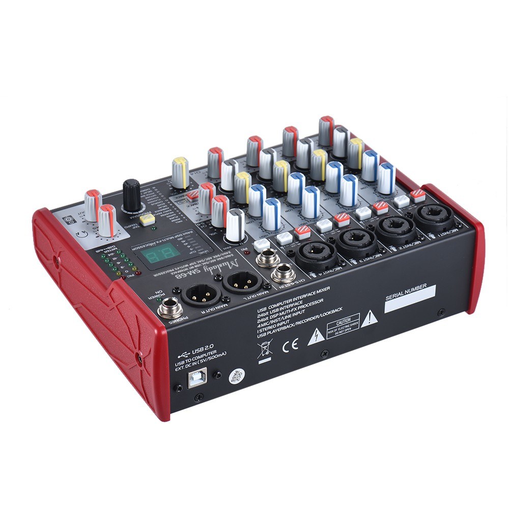 Портативный 6-канальный микшер – обзор и цена Audio Mixer 16 Channel Usb