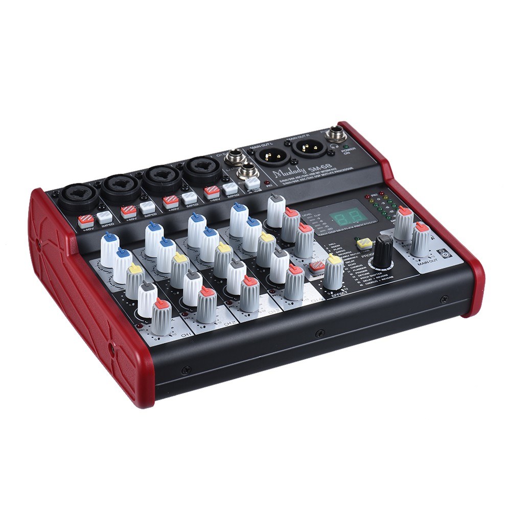 Портативный 6-канальный микшер – обзор и цена Audio Mixer 16 Channel Usb