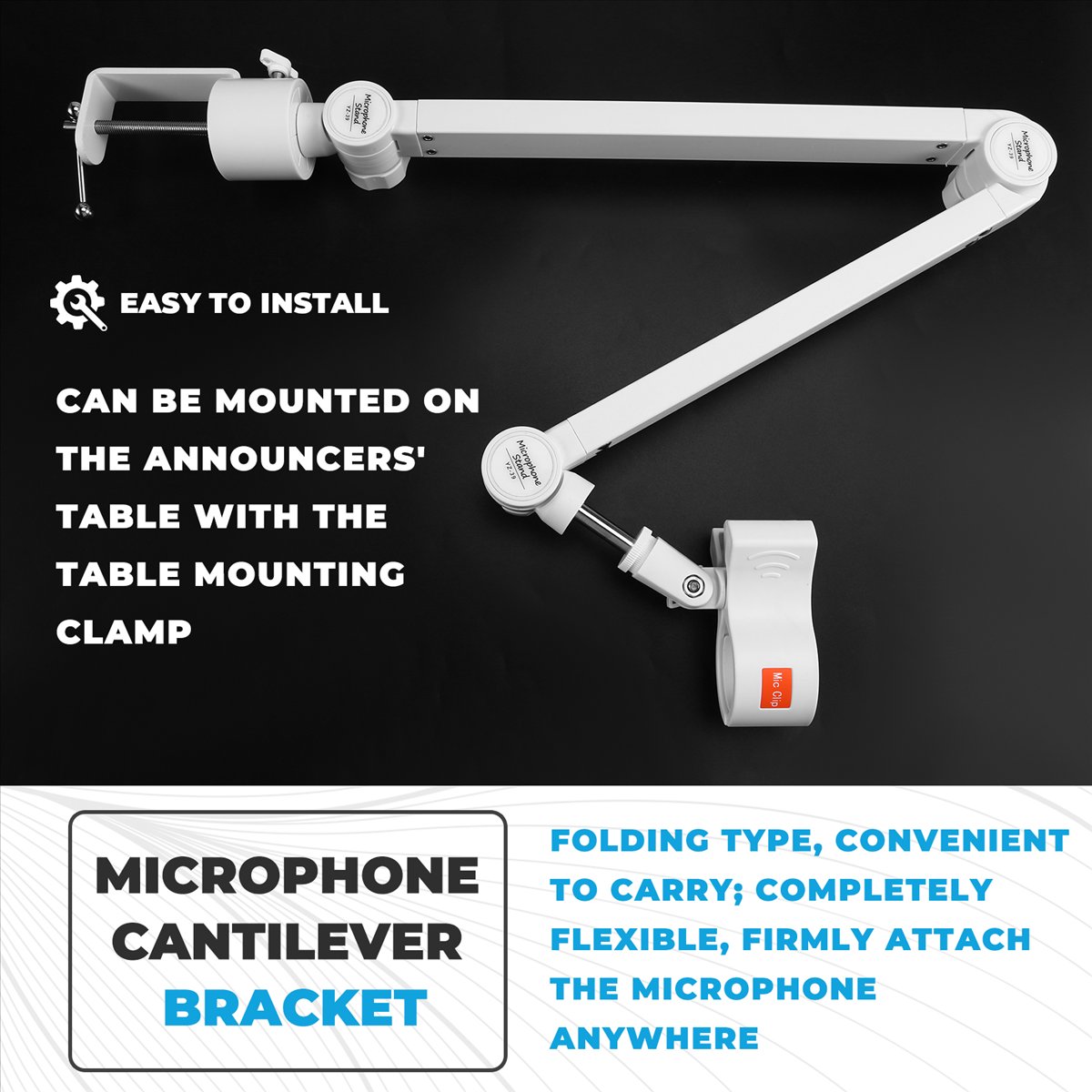 Микрофонная стойка с регулируе – обзор и цена Microphone Boom Arm Desk