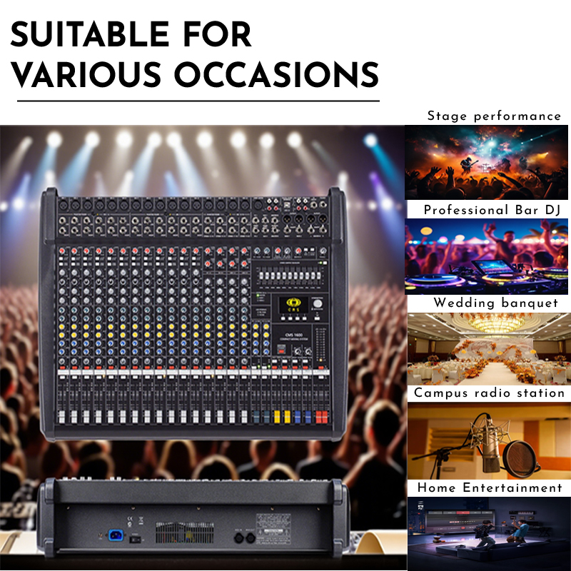 PAULKITSON CMS-1600 – професси – обзор и цена Audio Mixer 16 Channel Usb