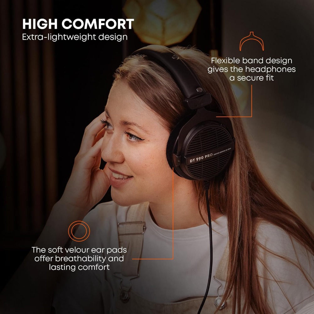 Наушники Beyerdynamic DT 990 P – обзор и цена Studio Headphones Monitoring Open Back