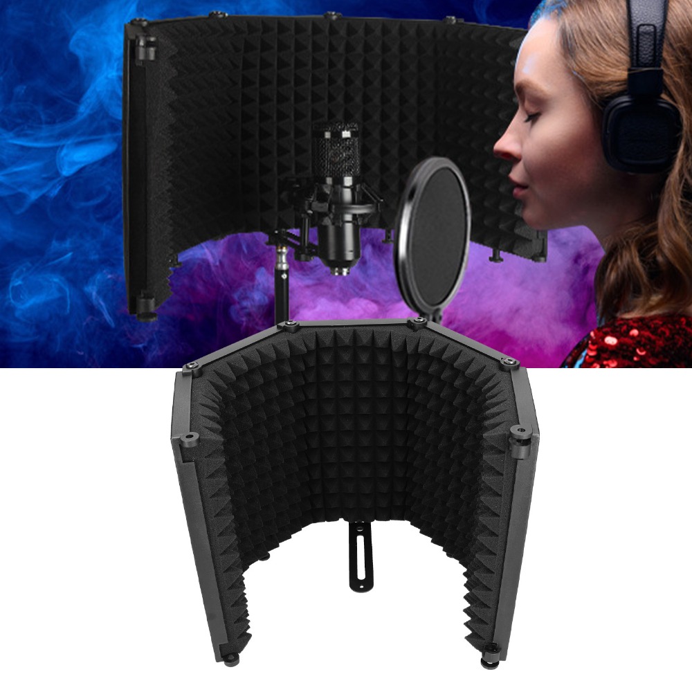 5-панельный складной звукоизол – обзор и цена Vocal Booth Isolation Shield
