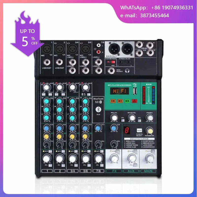 Профессиональный 8-канальный D – обзор и цена Audio Mixer 16 Channel Usb