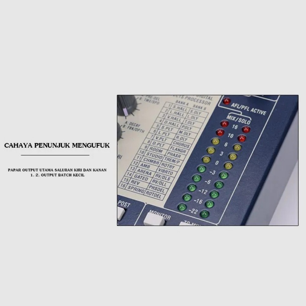 EFX16 Профессиональный 16-кана – обзор и цена Audio Mixer 16 Channel Usb