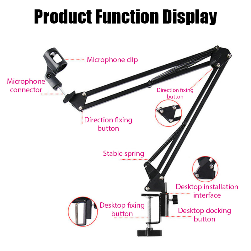 Профессиональный гибкий настол – обзор и цена Microphone Boom Arm Desk