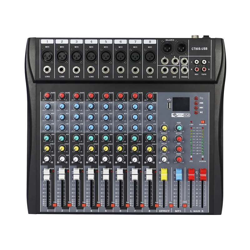 8-канальный аудиомикшер с 99 D – обзор и цена Audio Interface Usb 8 Channel