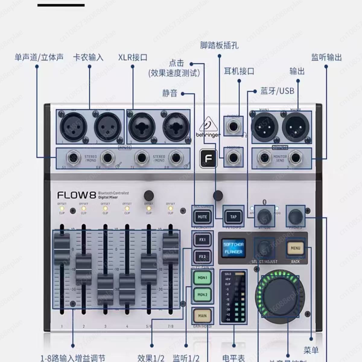 Цифровой микшер FLOW 8 для под – обзор и цена Audio Interface Usb 8 Channel