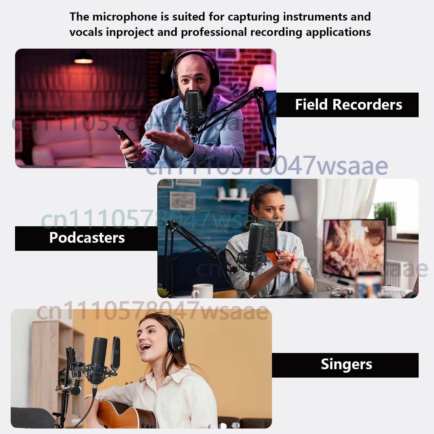 Студийный конденсаторный микро – обзор и цена Condenser Microphone Studio Large Diaphragm