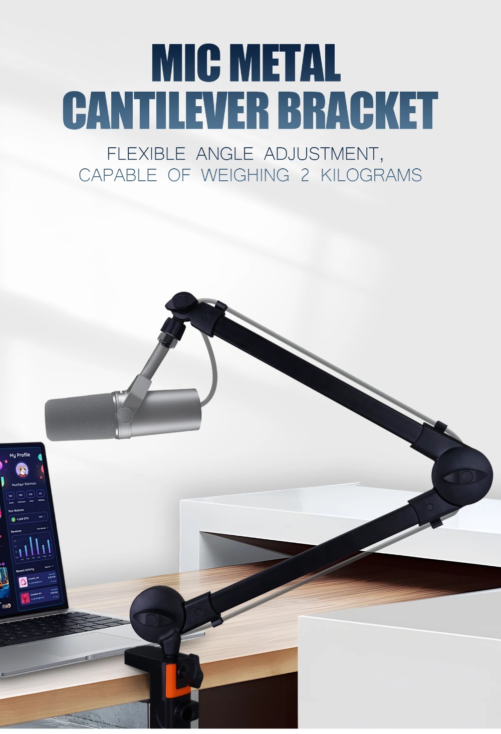 Профессиональный уровень 360 ° – обзор и цена Microphone Boom Arm Desk
