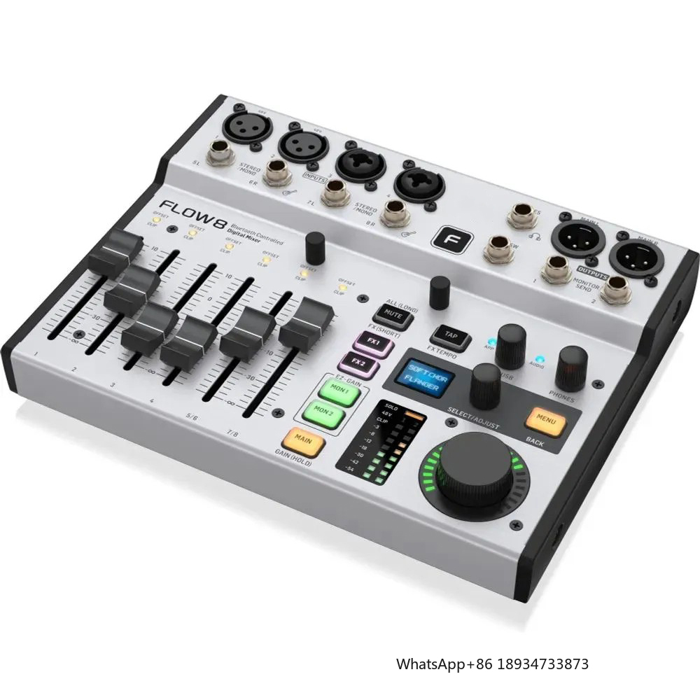 Цифровой микшерный пульт Flow8 – обзор и цена Audio Interface Usb 8 Channel