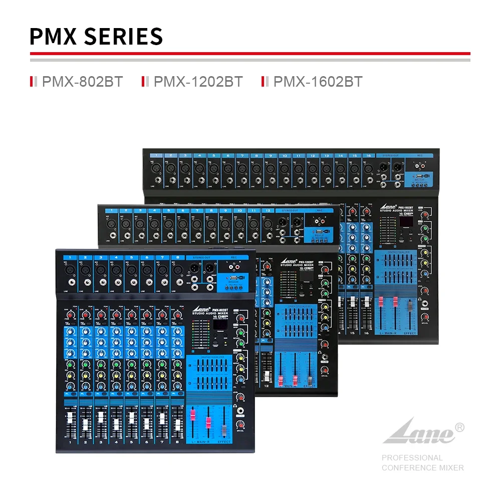 Микшерный пульт Lane PMX-1602B – обзор и цена Audio Mixer 16 Channel Usb
