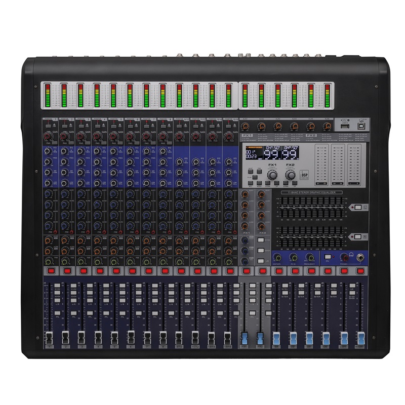 16-канальный профессиональный  – обзор и цена Audio Mixer 16 Channel Usb
