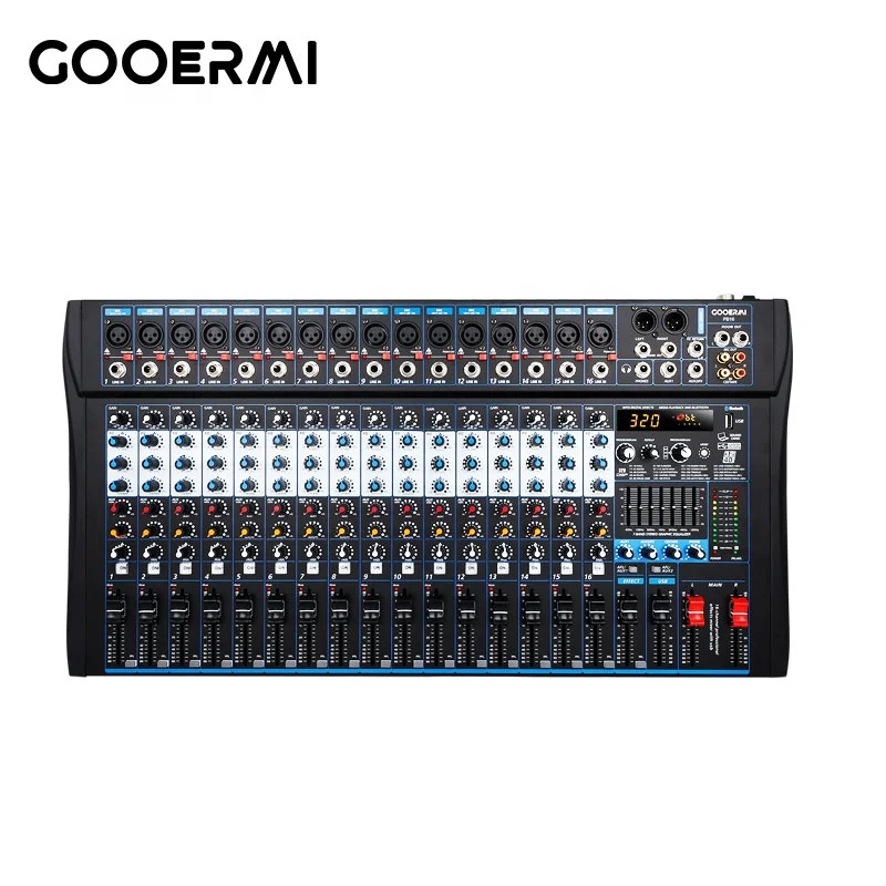 Профессиональный 16-канальный  – обзор и цена Audio Mixer 16 Channel Usb