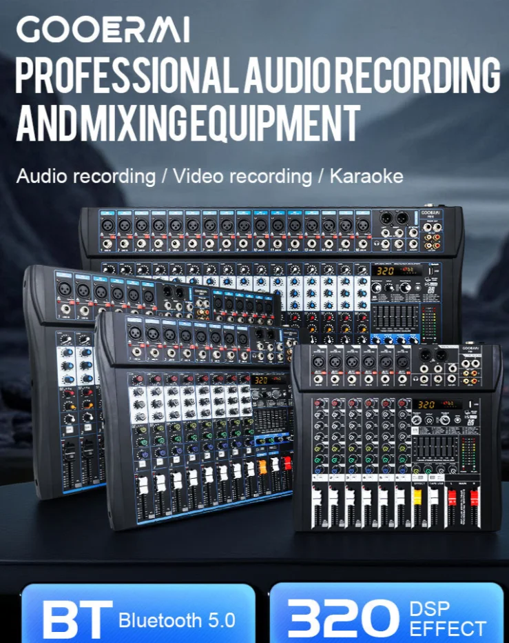 Профессиональный 16-канальный  – обзор и цена Audio Mixer 16 Channel Usb
