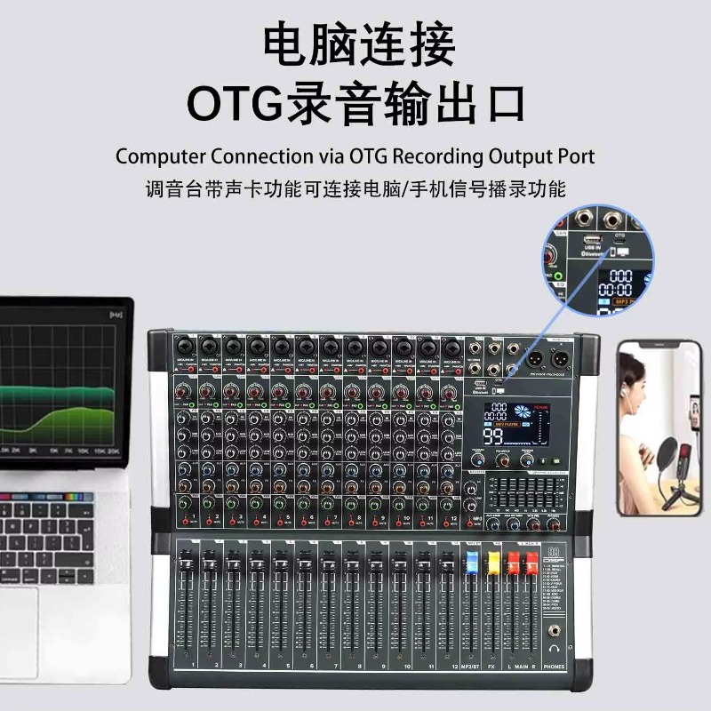 8-канальный USB-аудиомикшер GA – обзор и цена Audio Interface Usb 8 Channel