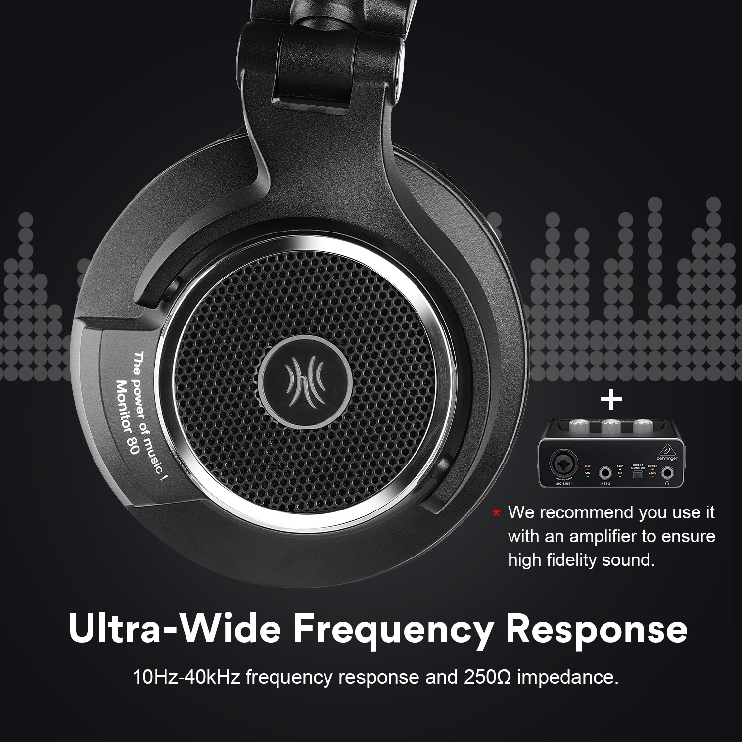 OneOdio Monitor 80 – наушники  – обзор и цена Studio Headphones Monitoring Open Back